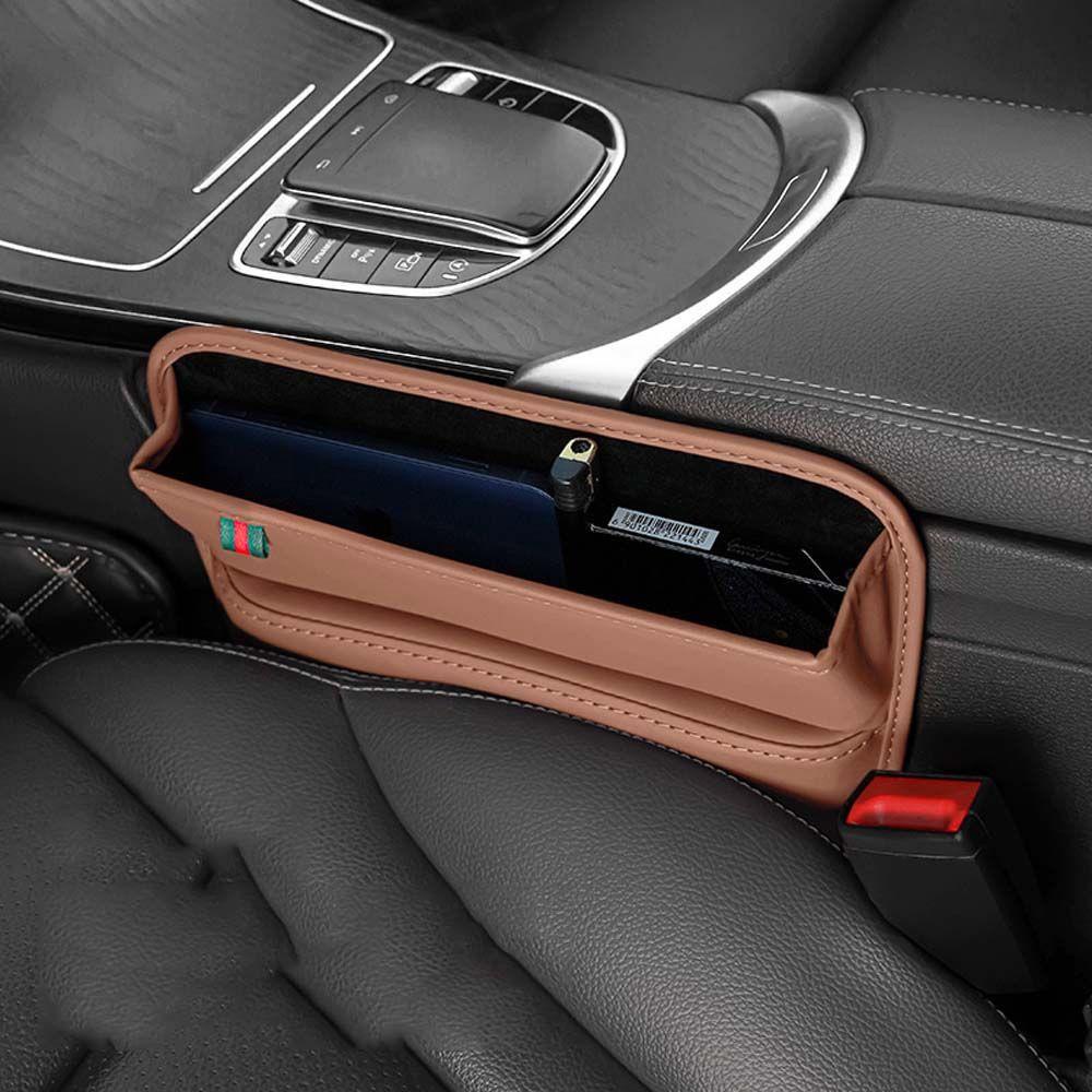 AUGUSTINE Car Seat Slot Storage Box Universal Multifunctional Fill in the Seat Gap Phone Holder Organizer Gap Plug Filler Mobile Phone Storage Box