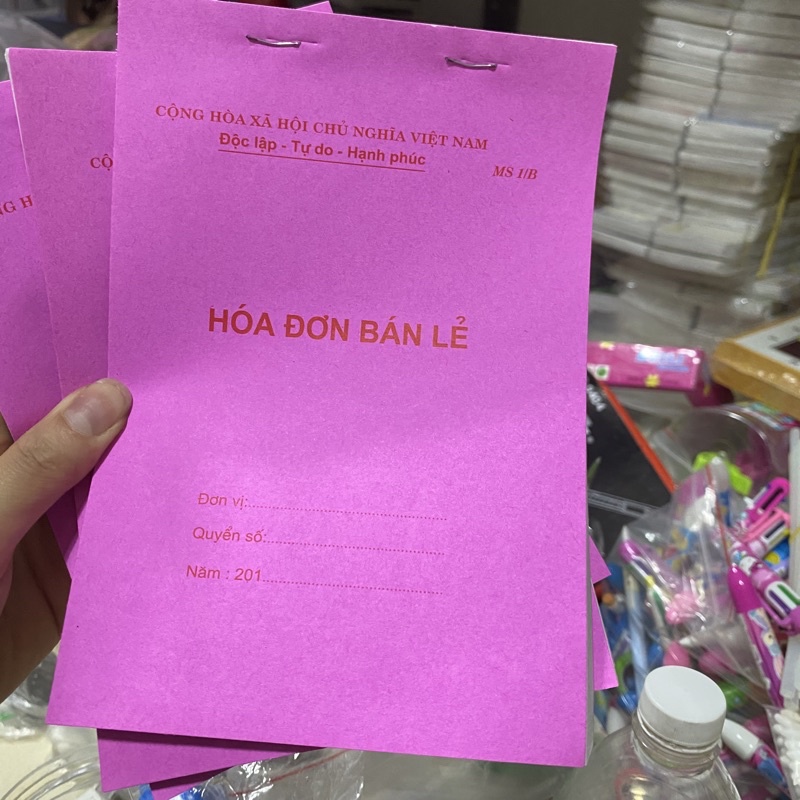 Hoá đơn bán lẻ 1 liên 48 tờ
