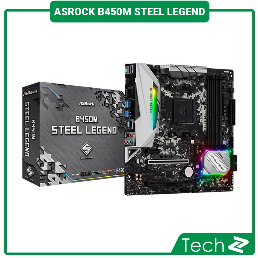 Combo CPU AMD Ryzen 5 3600 + B450M STEEL LEGEND | BigBuy360 - bigbuy360.vn