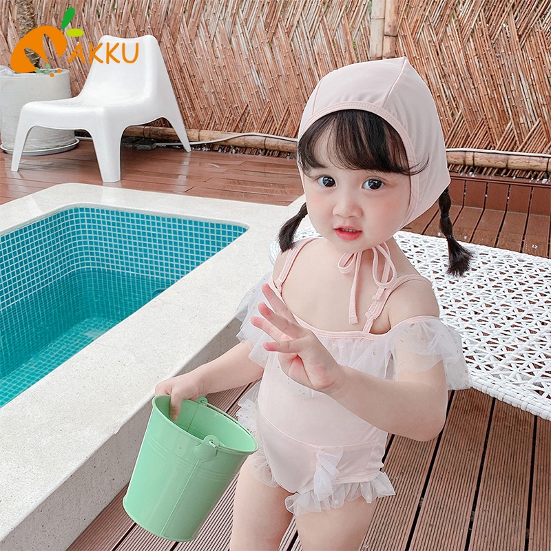 Bộ Đồ Bơi Kèm Nón Hình Gấu Dễ Thương Cho Bé