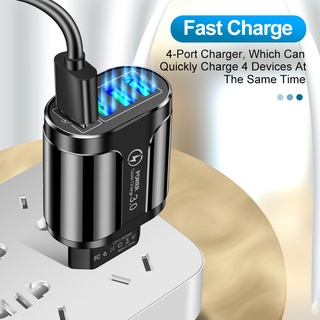 Củ sạc 4 cổng USB QC 3.0 48W phích cắm US