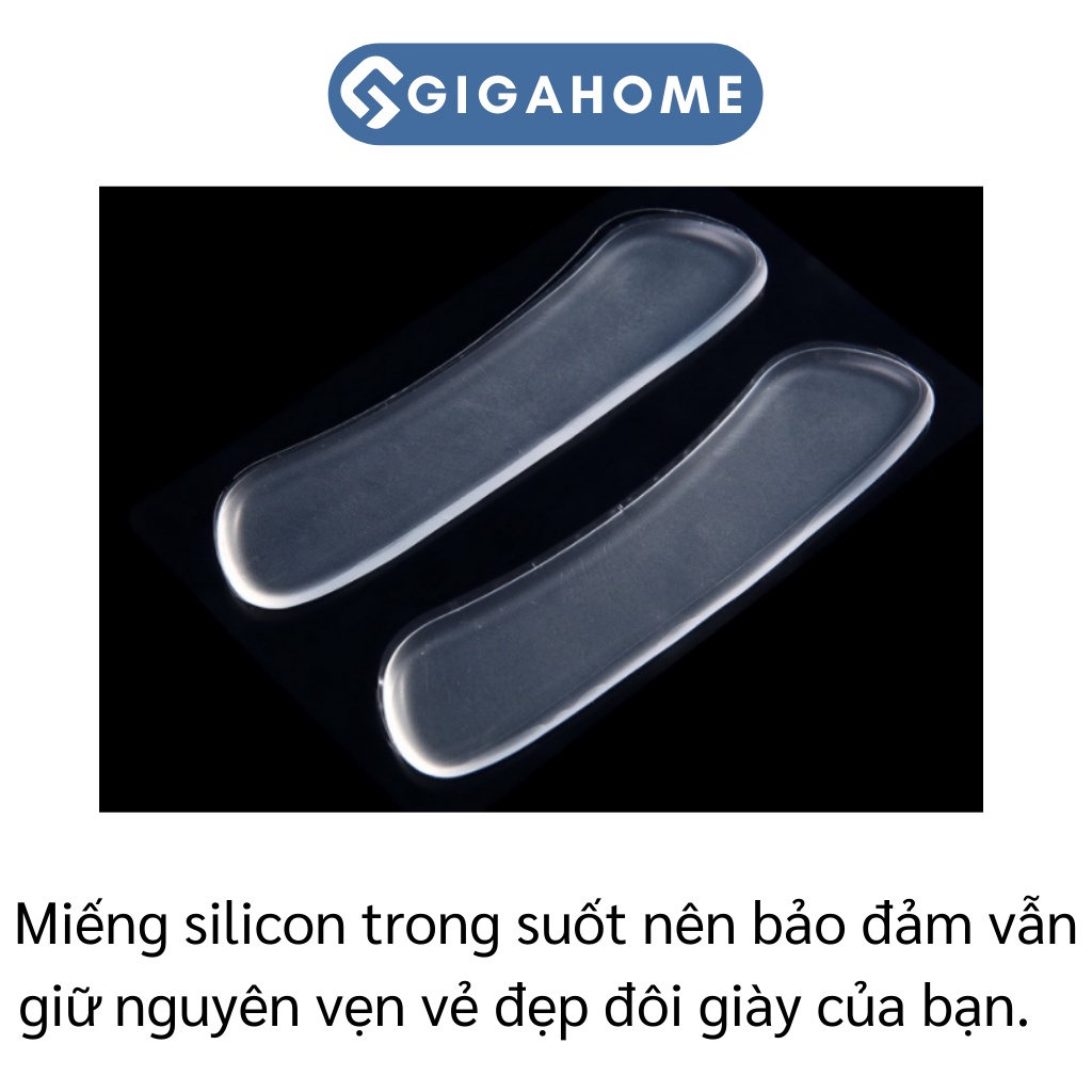 Bộ 2 Miếng Lót Gót Giày Silicone GIGAHOME Chống Đau, Trầy Gót Chân 3339