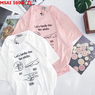 Áo thun nữ kéo búa bao 1004