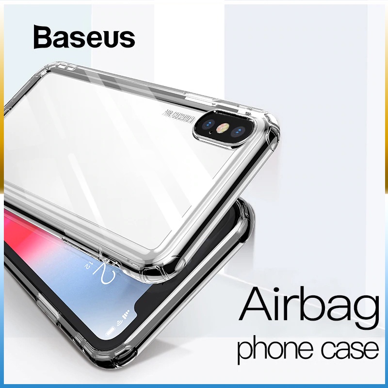 Ốp lưng Baseus Air Bag chống sốc 4 chiều , thiết kế đệm khí bảo vệ toàn diện cho iPhone XR XS Max