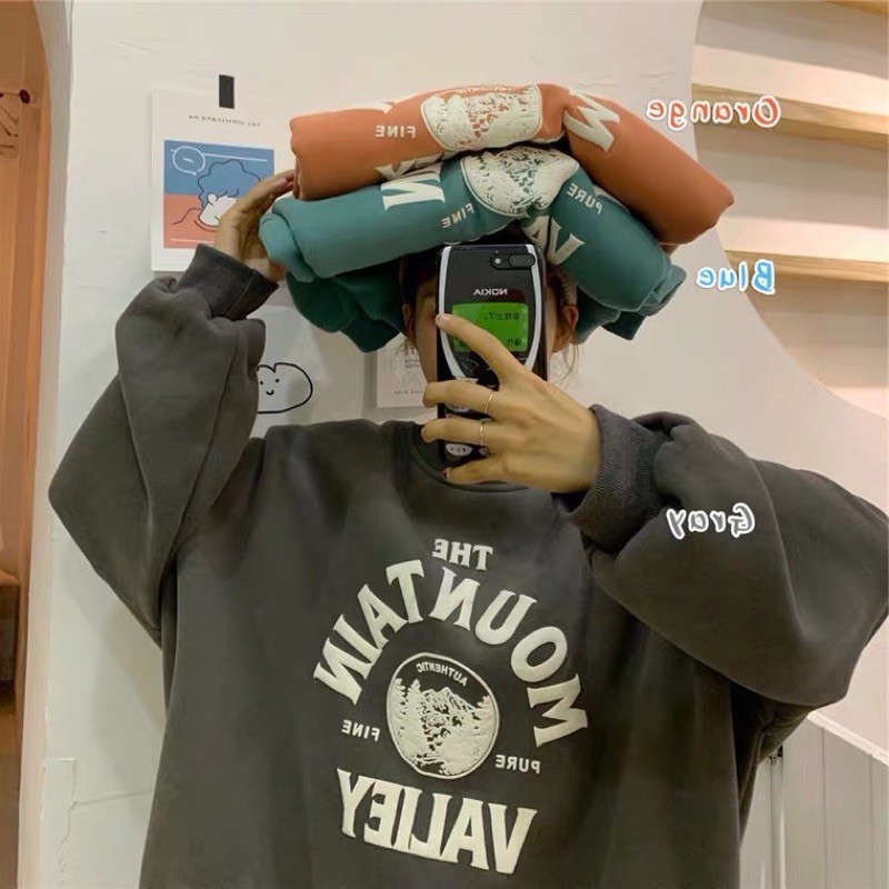 [Sẵn màu xanh, trắng] Áo hoodie chữ vòm nỉ chần bông dày dặn hàng Quảng Châu | BigBuy360 - bigbuy360.vn