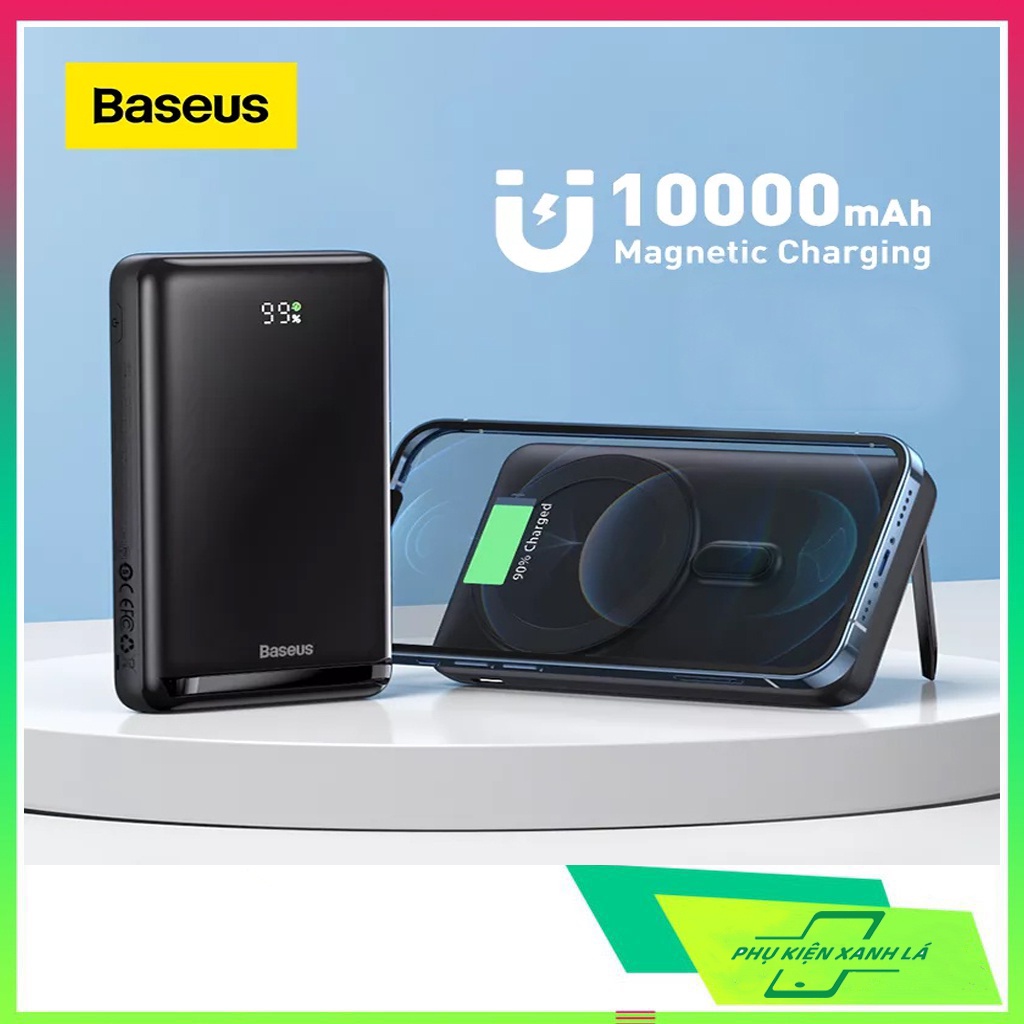 Pin dự phòng tích hợp sạc không dây Baseus Magnetic Bracket - 10000mAh -20W cho iP