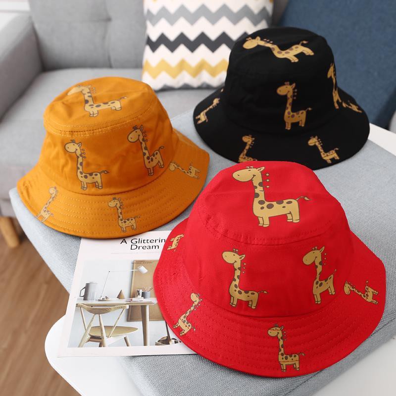 Mũ chống nắng họa tiết hoạt hình thời trang mùa hè cho bé trai + gái