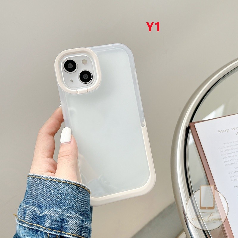 Ốp Điện Thoại TPU Mềm Chống Vỡ Màu Dạ Quang 2 Trong 1 Có Giá Đỡ Cho IPhone 11 13 12 Pro MAX 7Plus 8Plus XR X XS MAX