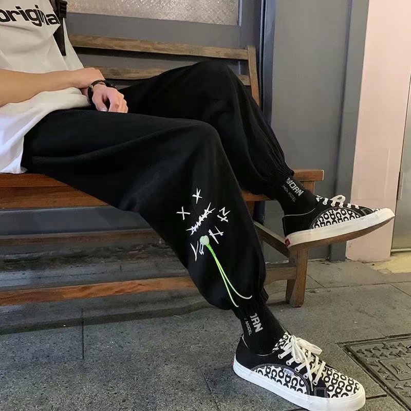 Quần dài thể thao ống rộng thời trang hiphop cá tính cỡ S-3XL