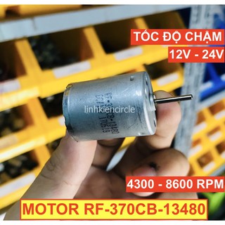 Motor mini 370 mã RF-370CB-13480 12V - 24V tốc độ chậm 4300 - 8600 RPM - LK0320