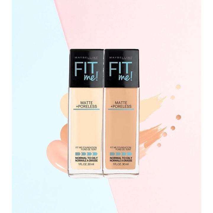 Kem Nền Mịn Nhẹ Kiềm Dầu Fit Me Maybelline New York Matte Poreless