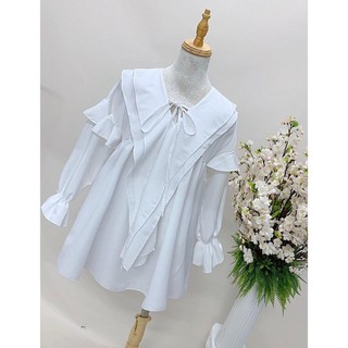 (HÌNH THẬT) Áo Baby Doll (TRẮNG)