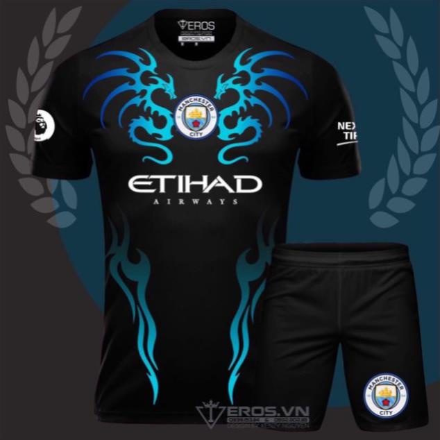 Quần áo bóng đá CLB Man city mẫu galasy hot ་