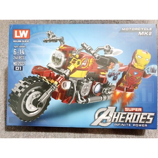 Đồ chơi lắp ráp lego siêu anh hùng xe máy của đội siêu anh hùng dcte