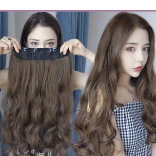 Tóc kẹp tóc giả uốn xoăn dài