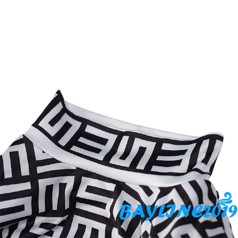 Bộ áo croptop tay dài in chữ và chân váy ngắn lưng cao thời trang quyến rũ dành cho nữ