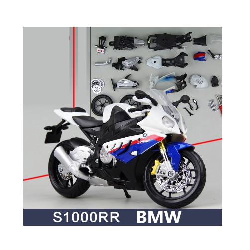 Mô hình lắp ráp Moto  BMW S1000RR tỉ lệ 1:12 MAISTO