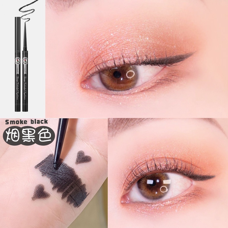 2in1 Sivanna Colors Long Wear Gel Eyeliner Pen siêu lì 24h không lem không trôi