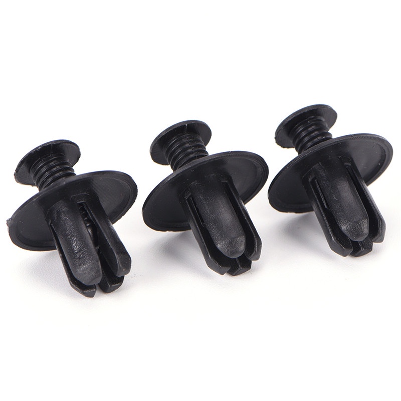 FENDER Bộ 50 Đinh Tán Nhựa Màu Đen 8mm Chuyên Dụng Cho Tấm Chắn Bùn Trước Xe Hơi