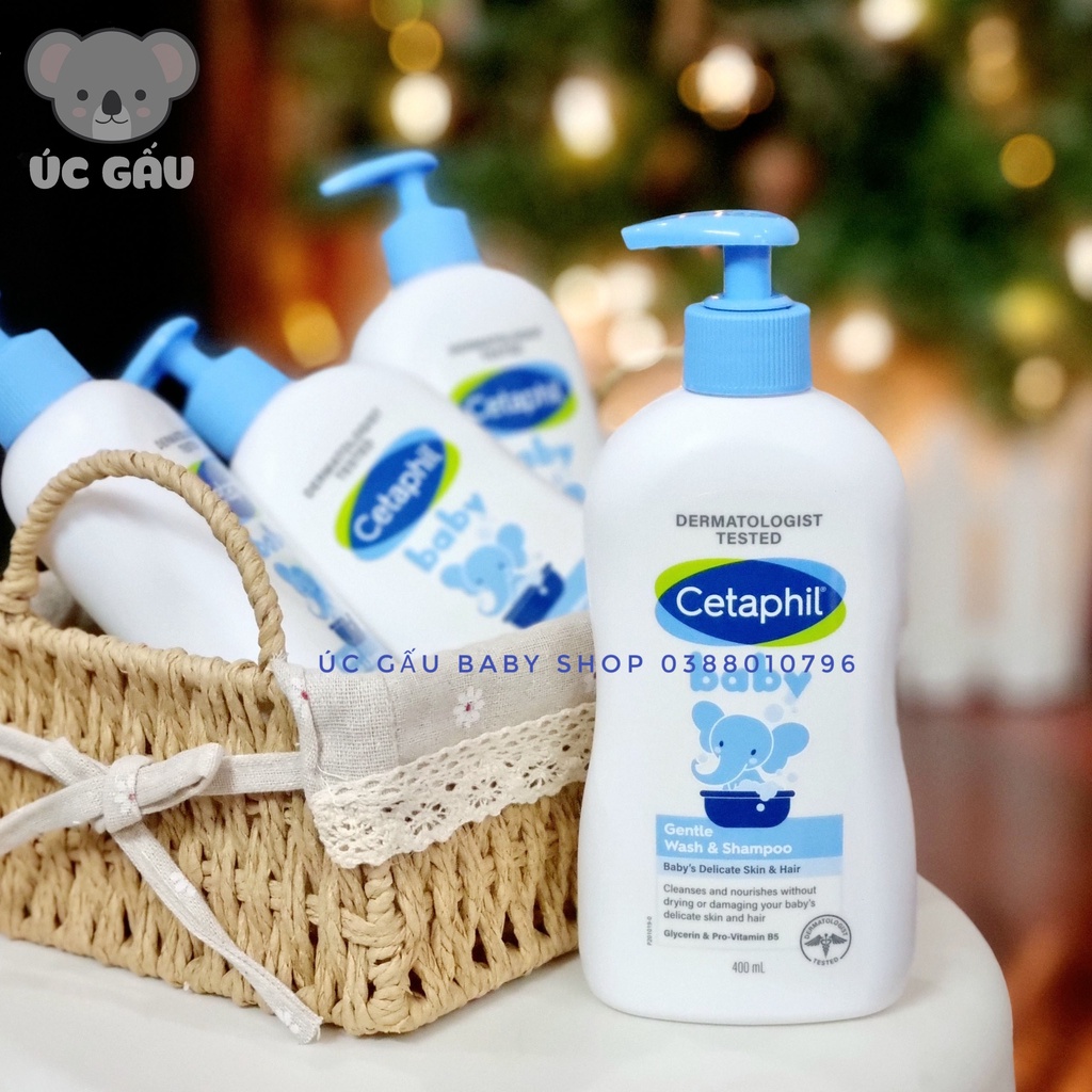 Sữa tắm Cetaphil Úc 400ml, 230ml cho bé từ sơ sinh