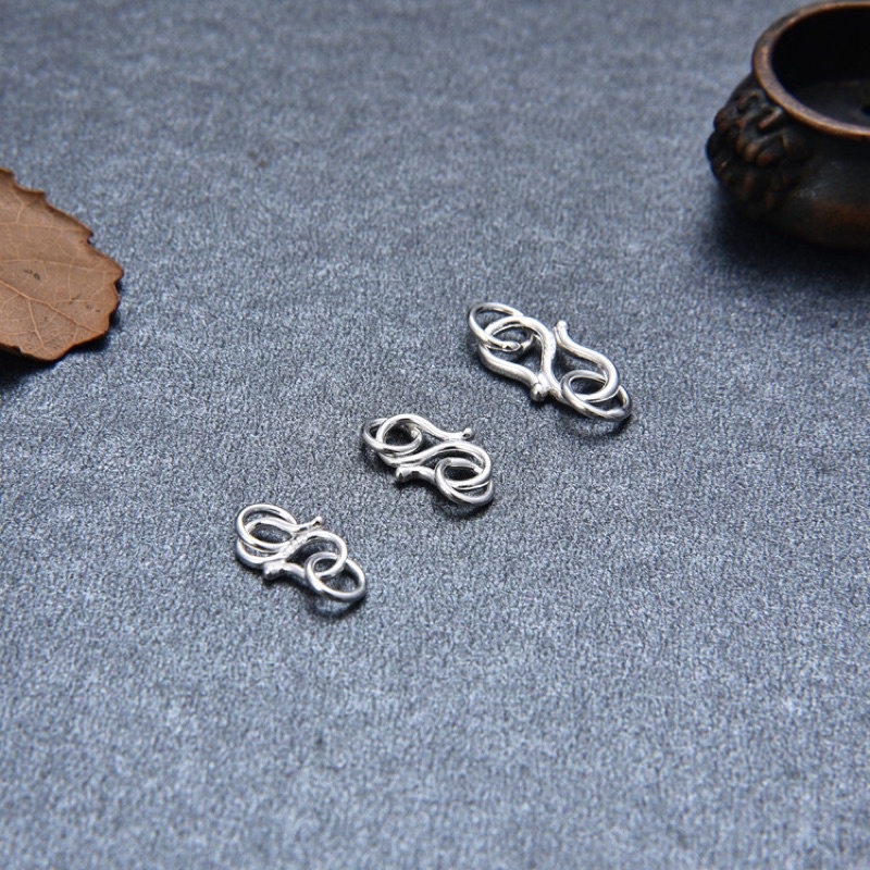 [Bạc 925] Khóa móc bạc hình chữ S - MH276