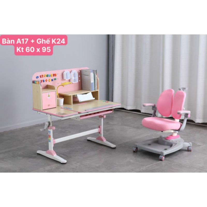 Bàn học sinh thông minh chống gù chống cận kt 95*60cm