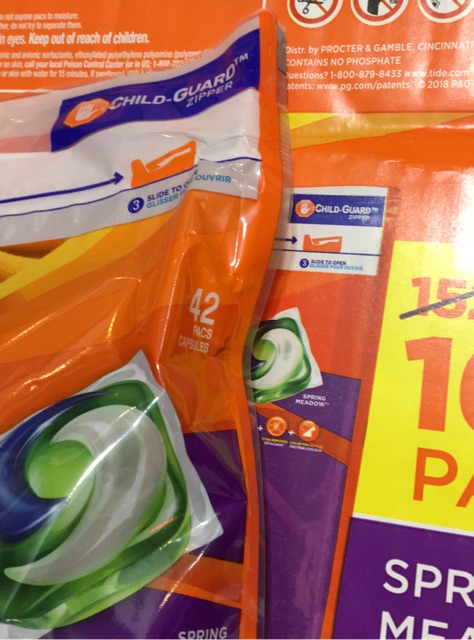 Loại 39 viên VIÊN GIẶT XẢ QUẦN ÁO TIDE PODS 3IN1