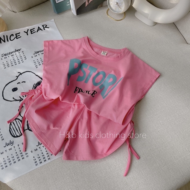 Bộ cộc tay Bé gái size đại❤️M0034❤️ Bộ quần áo bé gái từ 17-30kg, chất cotton 4 chiều mềm mịn thấm hút mồ hôi tốt