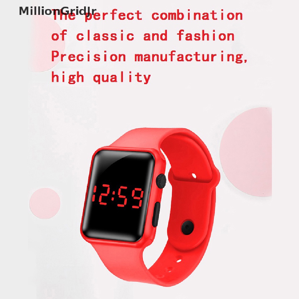 Đồng Hồ Điện Tử Dây Silicone Chống Thấm Nước Cho Bé