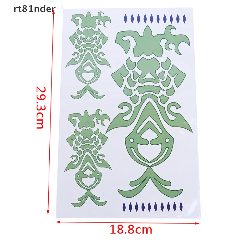 rt 1Pc Anime Genshin Sticker Cosplay Prop Accessories Waterproof Tattoo Stickers n