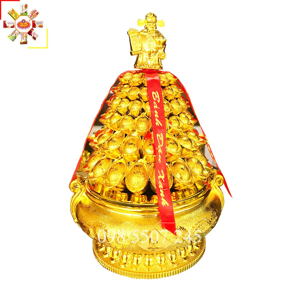 Bánh đậu xanh rồng vàng Minh Ngọc tháp lư tầng 80g/120g/280g