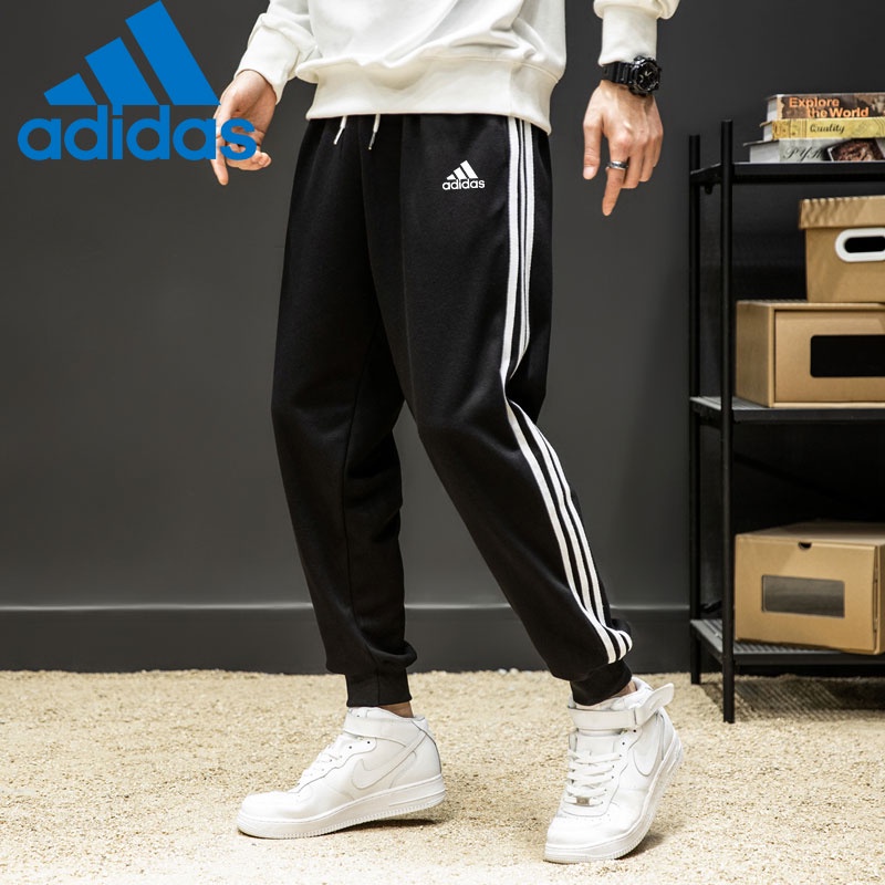 Adidas Quần Thể Thao Cotton Lưng Thun Ống Rộng Thoáng Khí In Họa Tiết Thời Trang Cho Nam