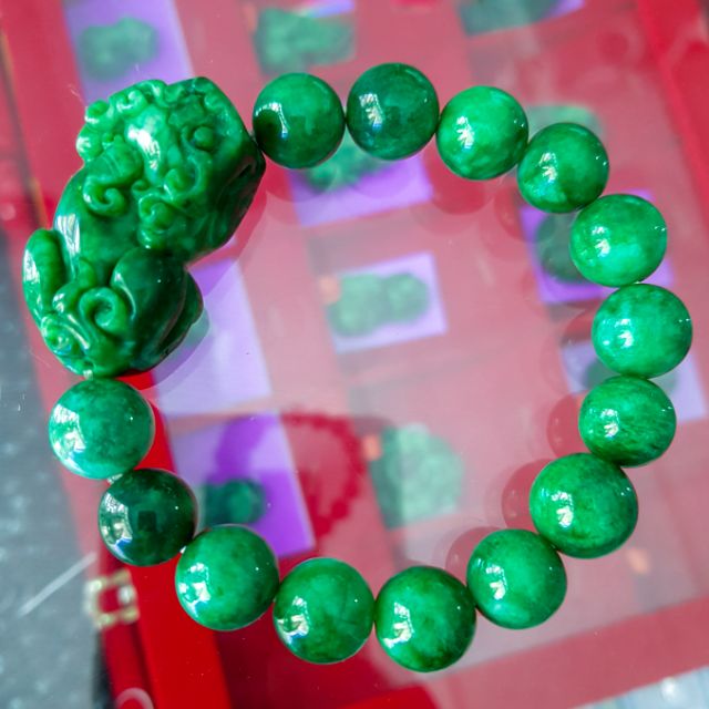 Vòng Tay Tỳ Hưu Đ.á Sơn. Thủy 14 Ly