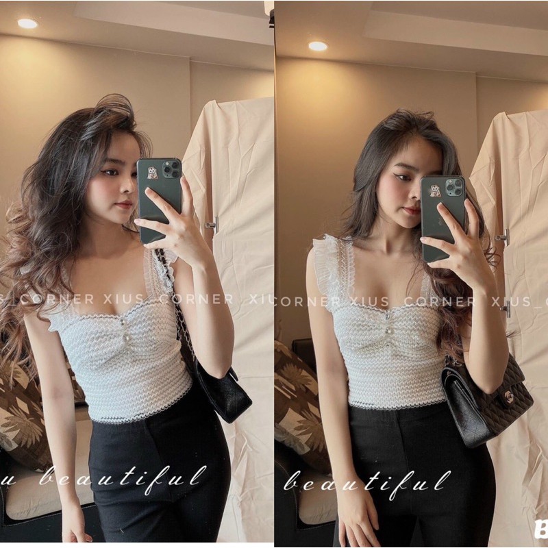 áo ren băng quấn khuy đá QC LOẠI 1 (ảnh thật)