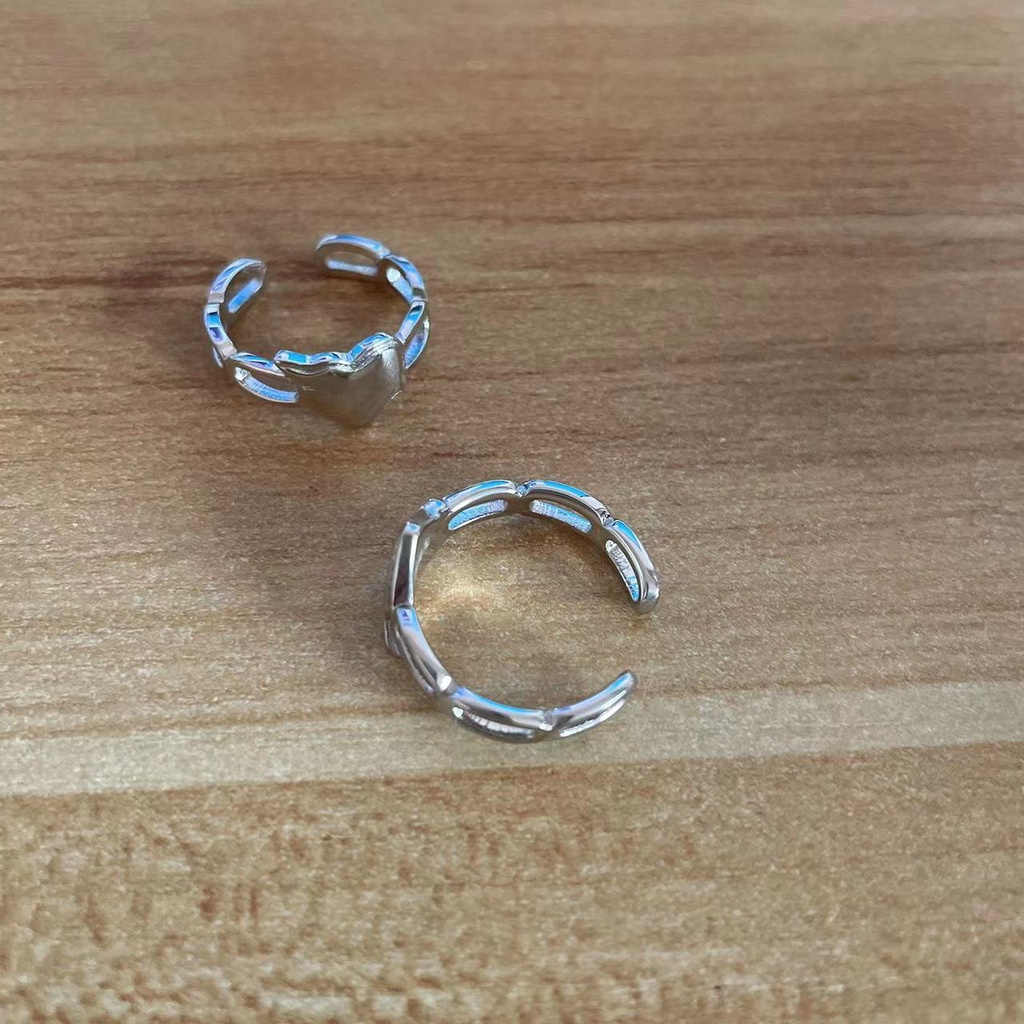 Nhẫn Bạc Khắc Chữ LOVE SICK Tour Merch Nhóm Nhạc TXT ACT