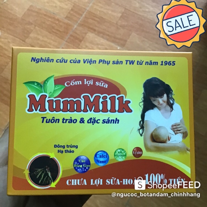 Cốm lợi sữa MumMilk đông trùng hạ thảo🍀freeship🍀sữa nhiều đặc sánh dinh dưỡng cho bé-hộp 20 gói | BigBuy360 - bigbuy360.vn