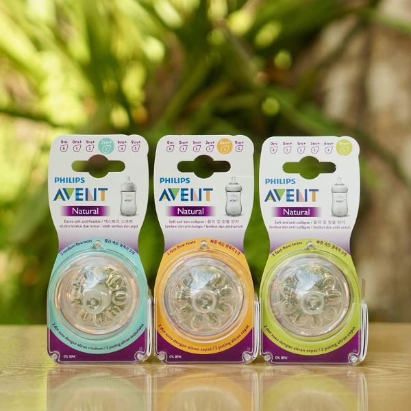 Núm ty thay bình sữa Philips Avent Natural,núm số 5