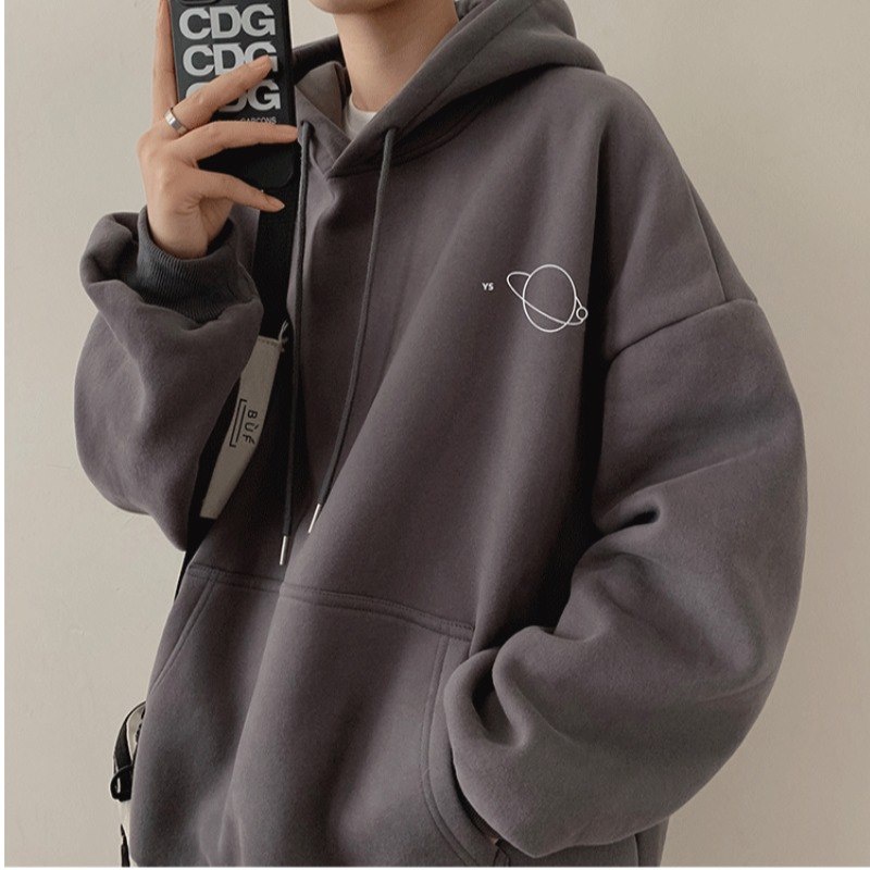 Áo Hoodie Tay Dài In Họa Tiết Hành Tinh Thời Trang Hàn Quốc Size M-XXXL