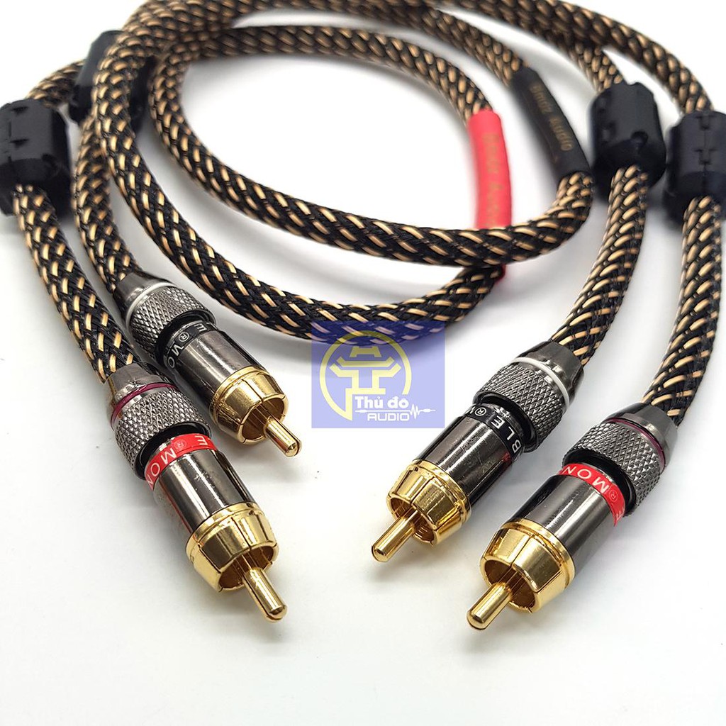 1 cặp DÂY TÍN HIỆU AUDIO RCA MONSTER STANDARD 100 1.5m – CHÍNH HÃNG