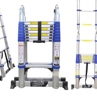 Thang nhôm rút chữ a sumika skb500d trắng xanh - lhệ gian hàng để nhận km ạ