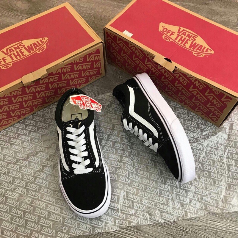 GIÀY VANS OLD SKOL ĐEN DA LỘN SC [ FREESHIP + BOX ]