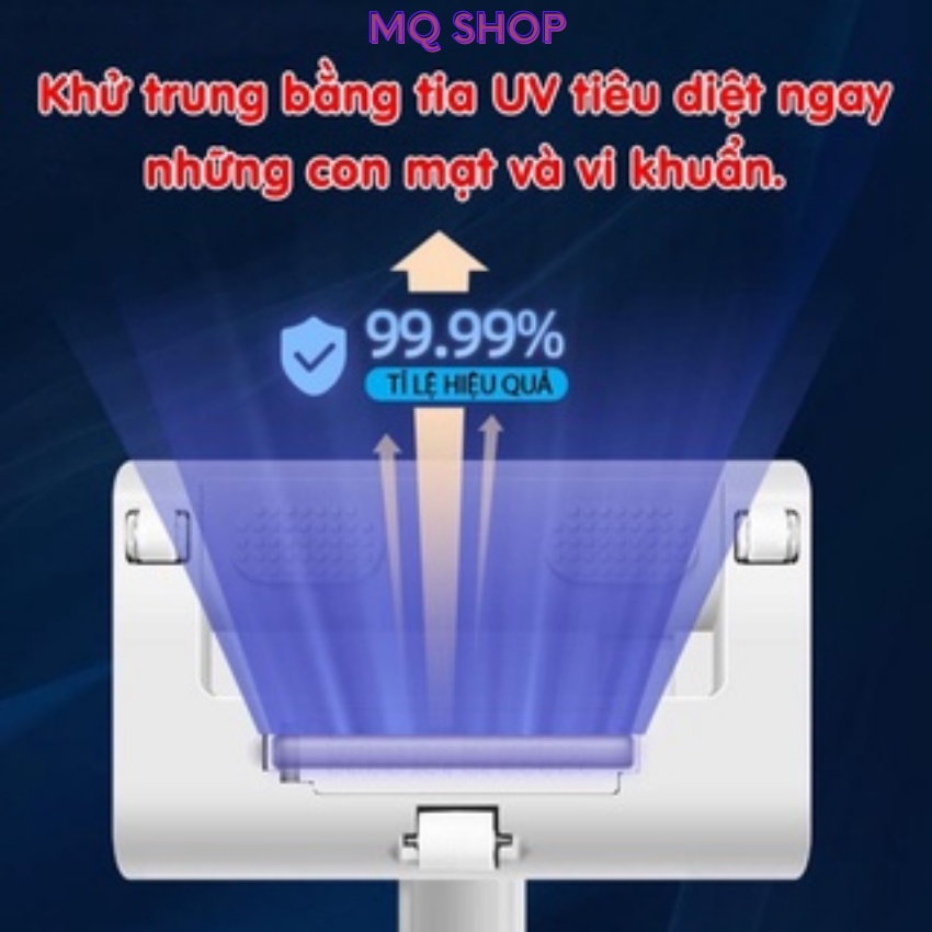 Máy hút bụi giường nệm cầm tay SR-269 không dây diệt khuẩn 99% bằng tia UV, hút được tóc , lông động vật chó mèo