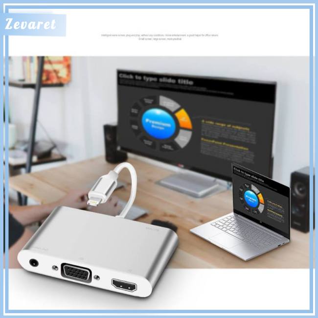 Cáp Chuyển Đổi Lightning Sang HDMI VGA AV TV Cho iPhone X iPhone 8 7 7 Plus 6 6S iPad