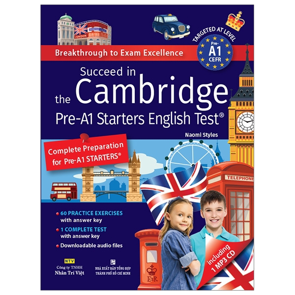 Sách - Succeed In The Cambridge Pre-A1 Starters English Test (Kèm Cd)
