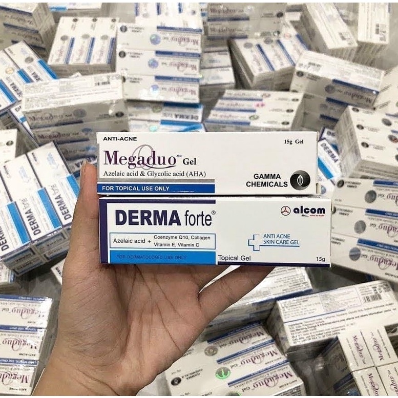 MEGADUO Gel  Azelaic Acid & Glycolic Acid  15g - Giảm Mụn Thâm, Trứng Cá, Dưỡng Da