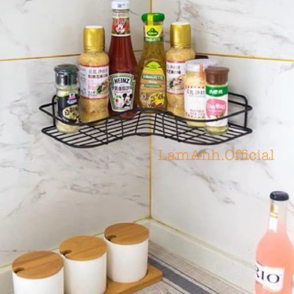 Kệ sắt đa năng cho phòng tắm, nhà bếp chắc chắn, không bong