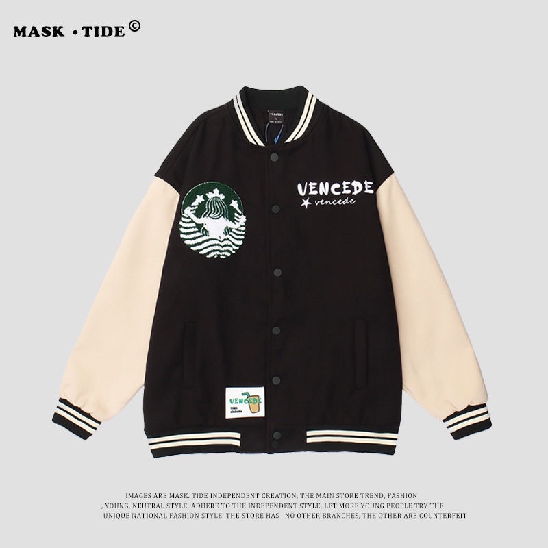Áo khoác Bomber Varsity Jacket nam nữ Vencede thiết kế mới 2021