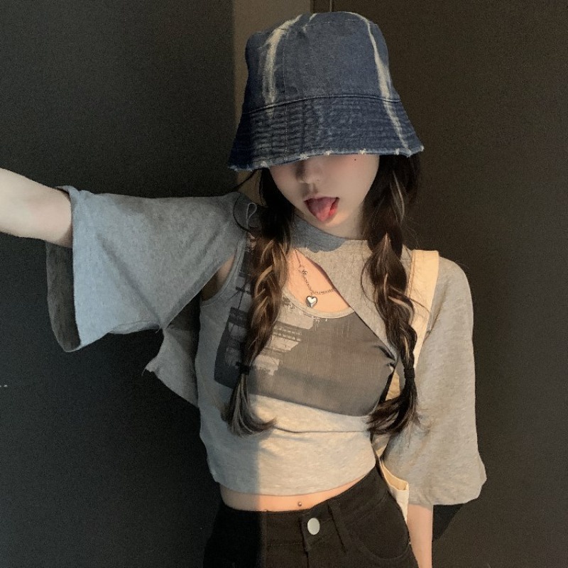 Áo hai dây + áo khoác ngoài cao cấp phong cách sang trọng cho nữ COZOK