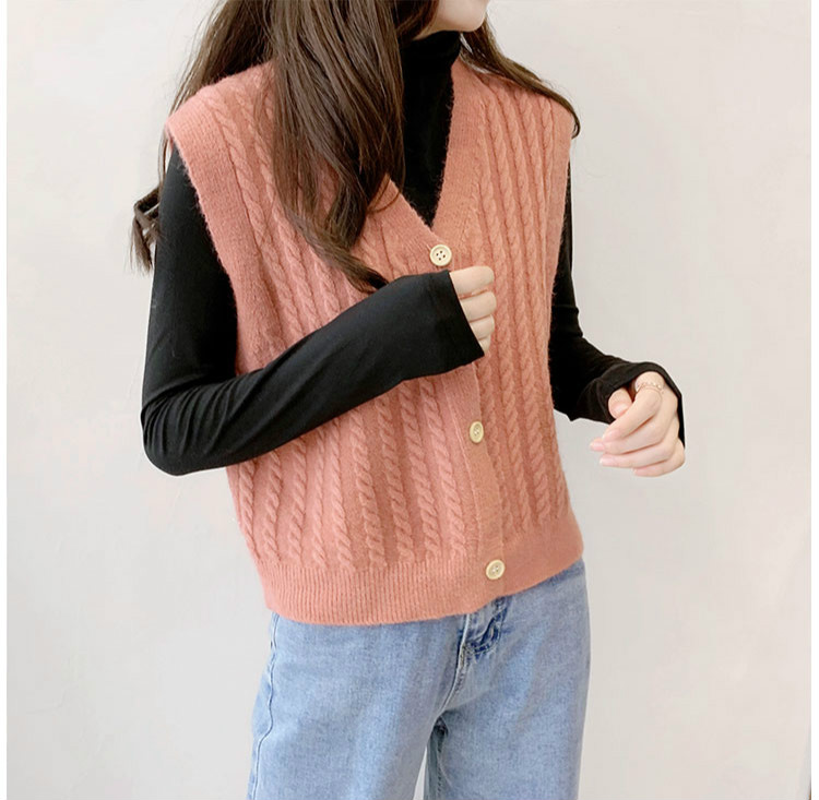 SUXI Áo Khoác Len Không Tay Phong Cách Nhật Bản Dành Cho Nữ