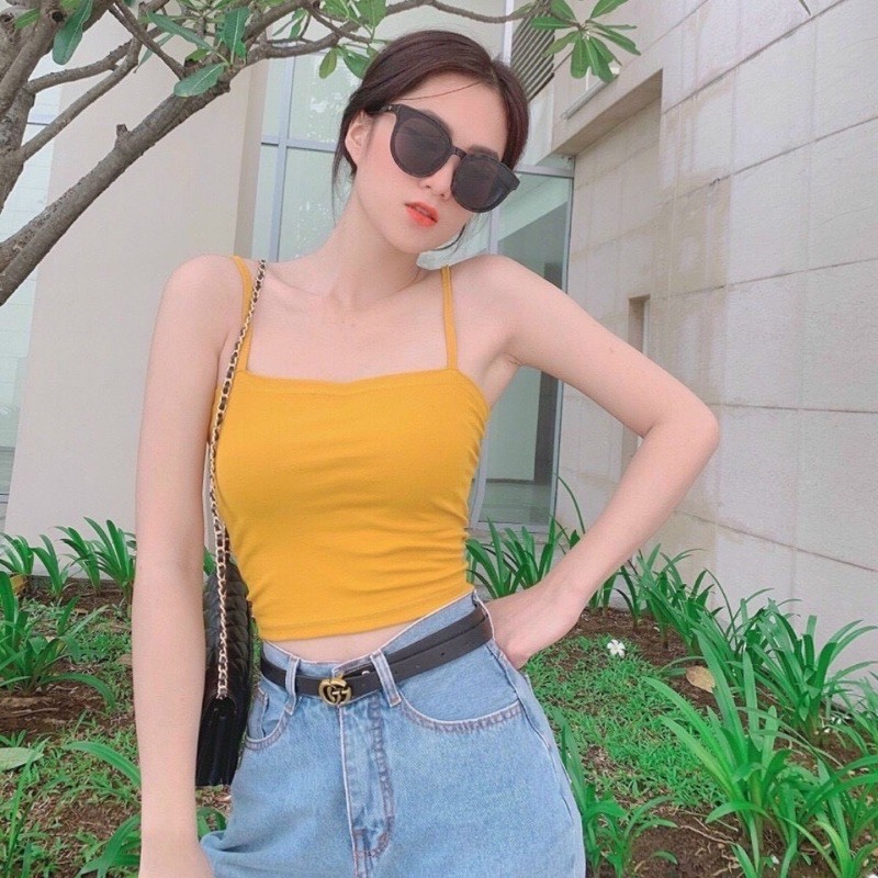 Áo Dây TV Croptop Thun Gân (ẢNH THẬT) | BigBuy360 - bigbuy360.vn